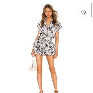 Misa Los Angeles Eloisa Floral Ruffle Mini Dress